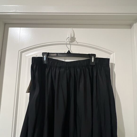 Women's A Line Pleated Voluminous Maxi Skirt - A New Day Black XL - Picture 9 of 9